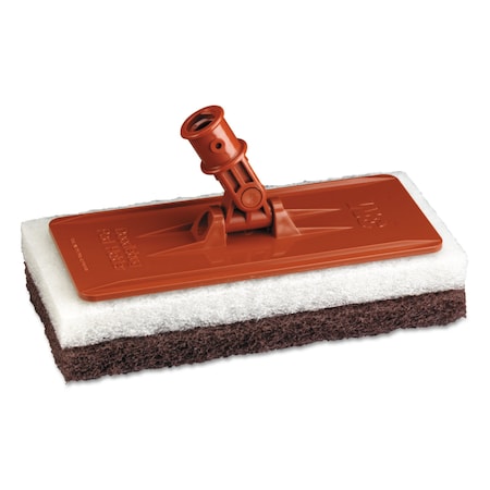 3M Threaded Socket Scrub Pad Holders, Orange, Plastic 08542KT